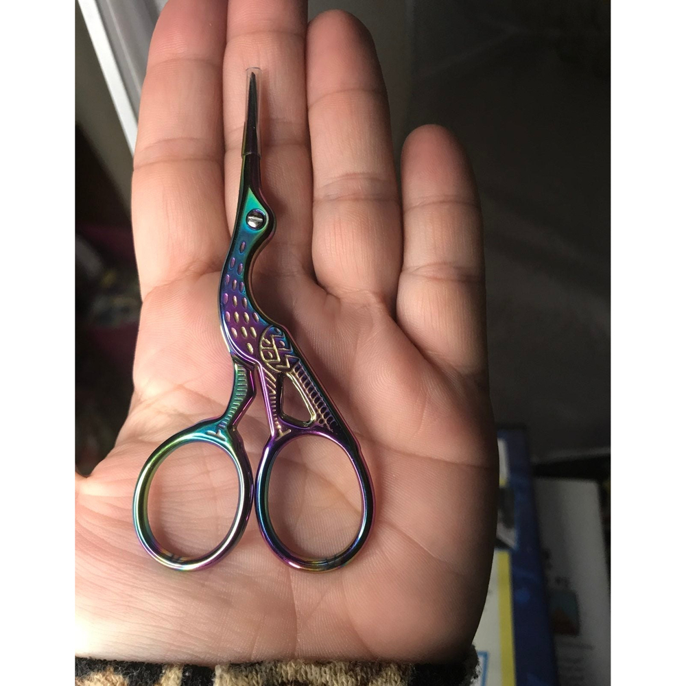 Embroidery scissors. Sublime smooth cutting. Stork - Picture 2 of 8